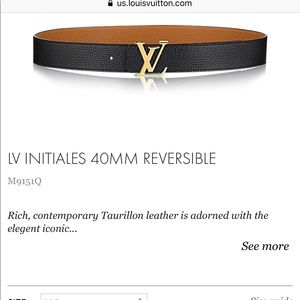 LV belt for men